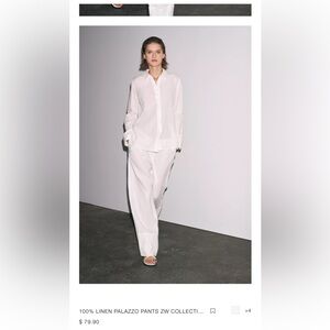 NWT Zara 100% Linen Pants